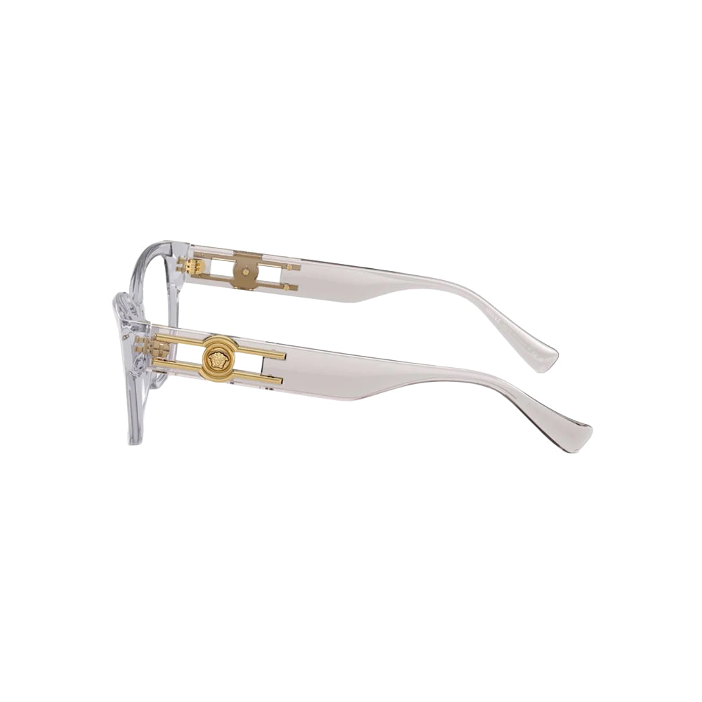 Versace 3347 glasses in grey, side view