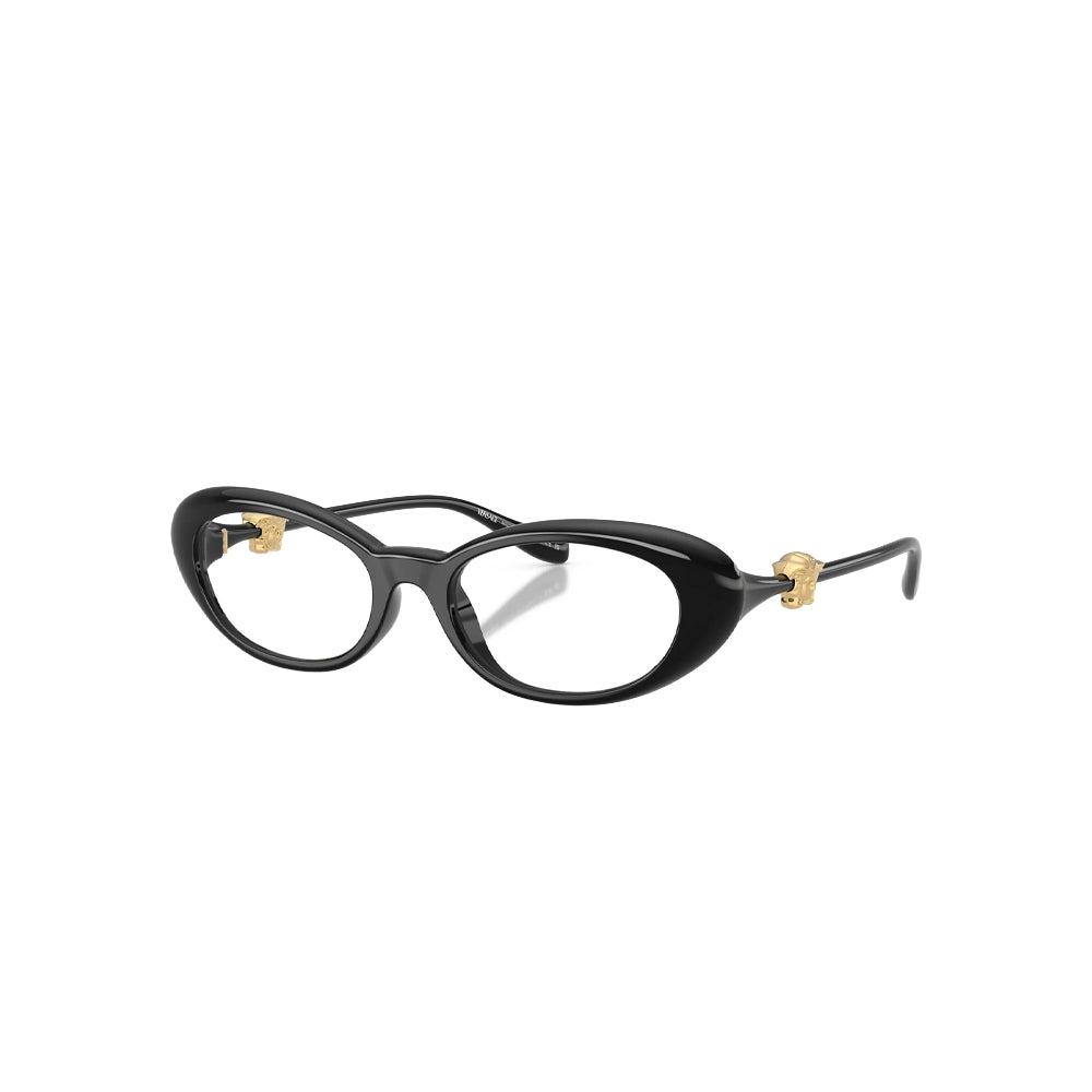 Versace 3381-U GB1 glasses in black, 45° view