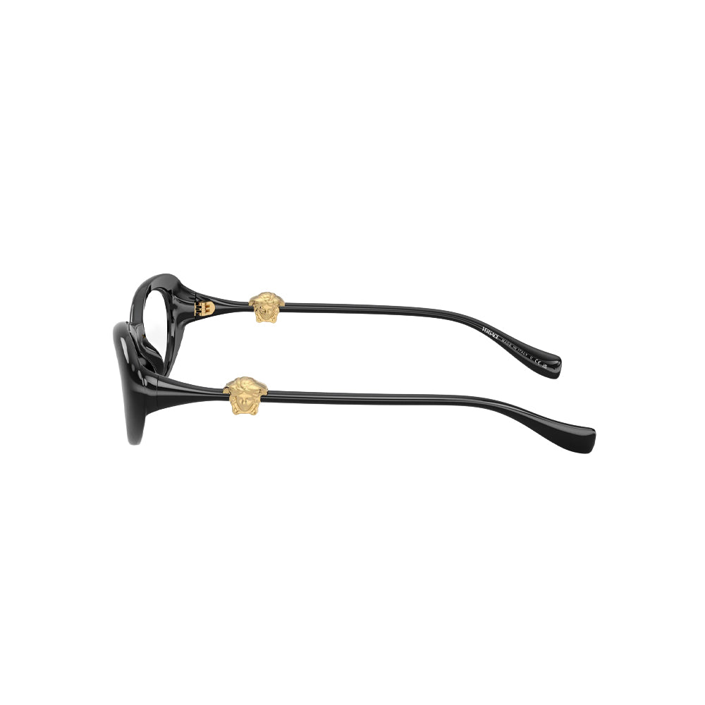 Versace 3381-U GB1 glasses in black, side view