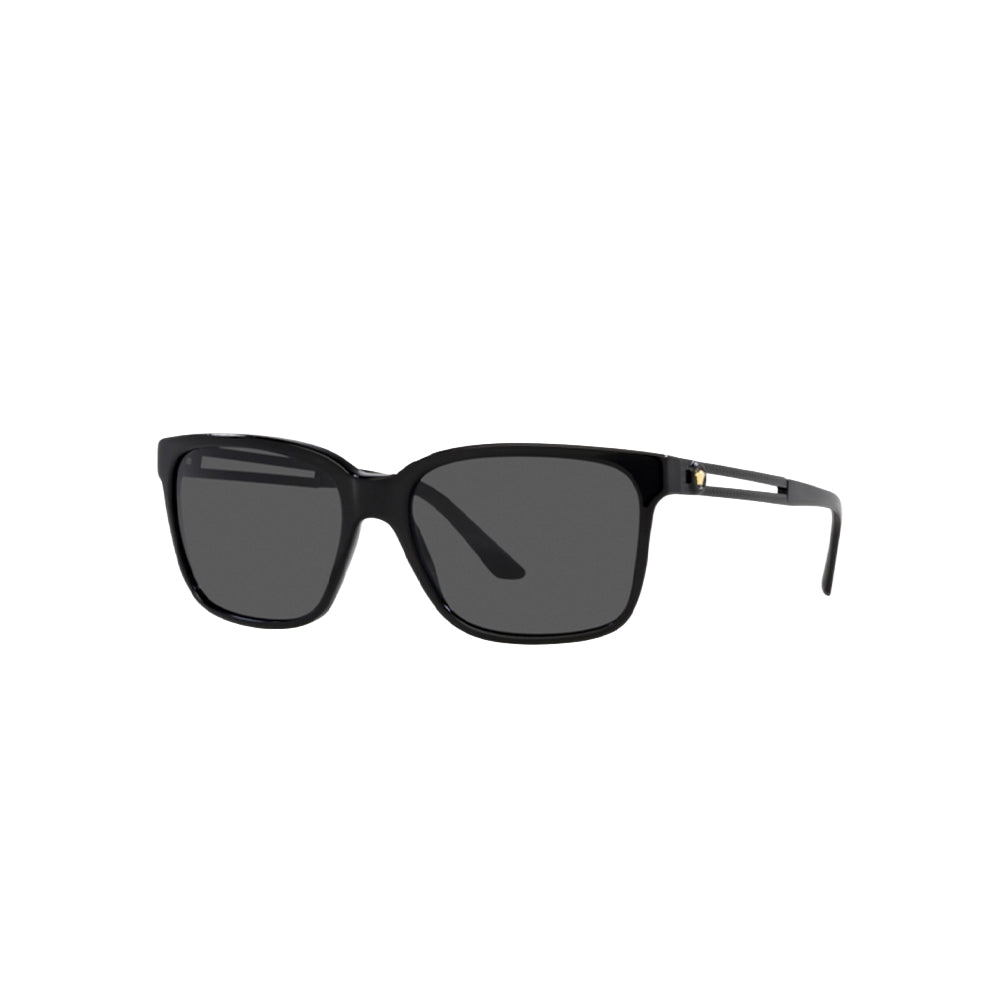 Versace 4307 sunglasses in black, 45° view