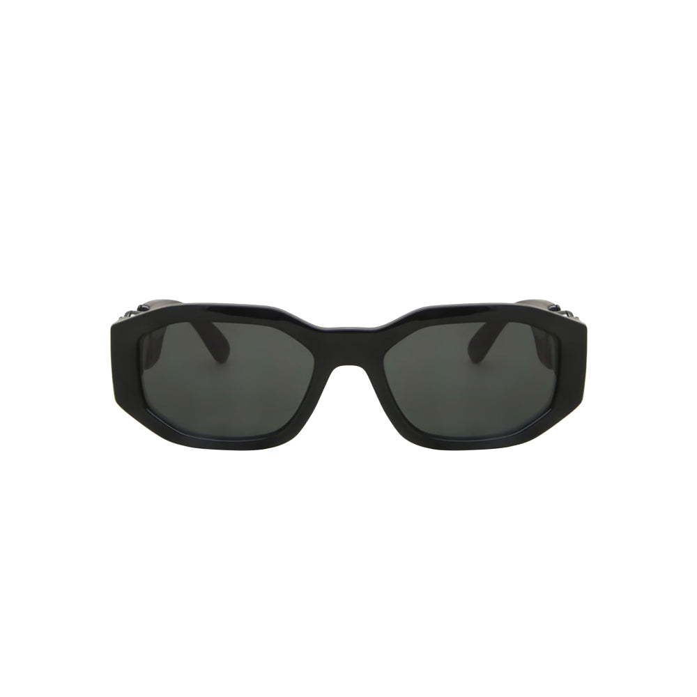 Versace 4361 sunglasses in black, front view