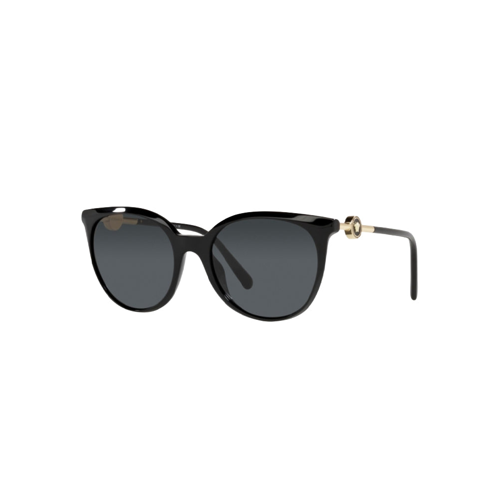 Versace 4404 sunglasses in black, 45° view