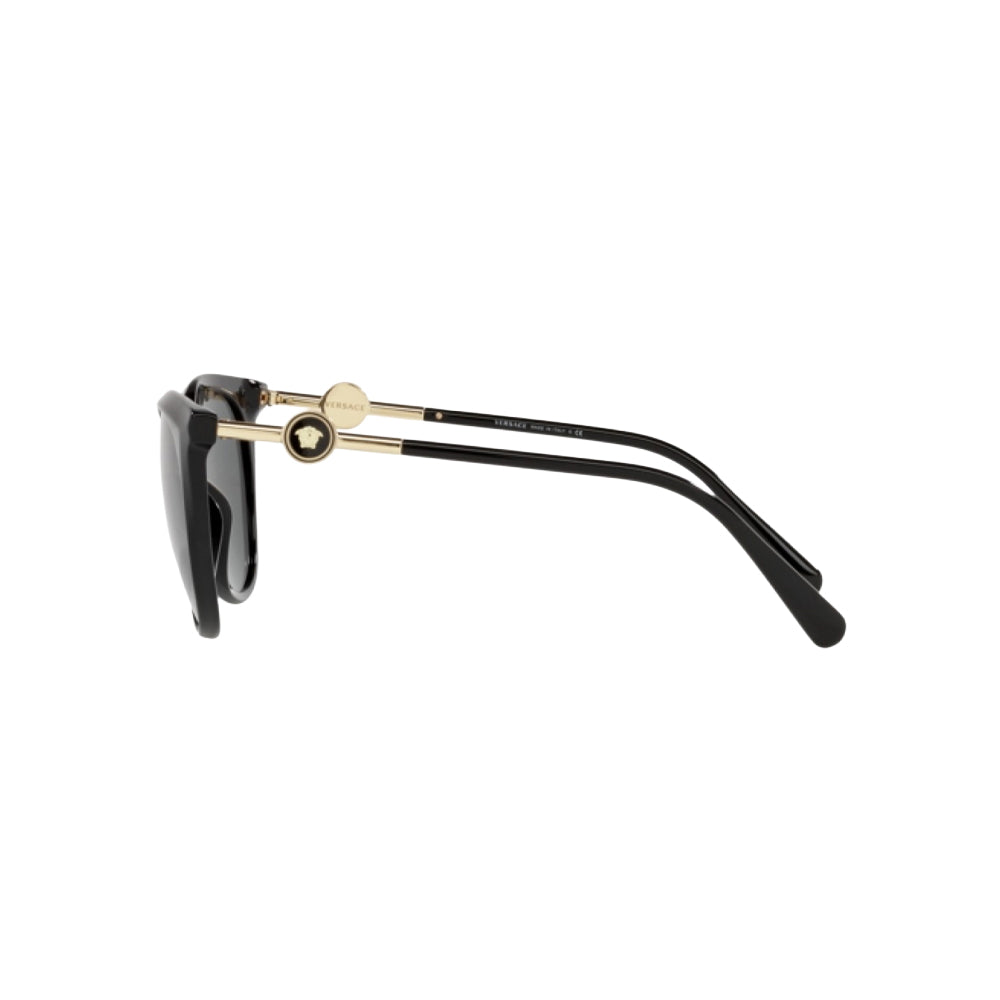 Versace 4404 sunglasses in black, side view