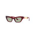 Versace 4419 sunglasses in red, 45° view
