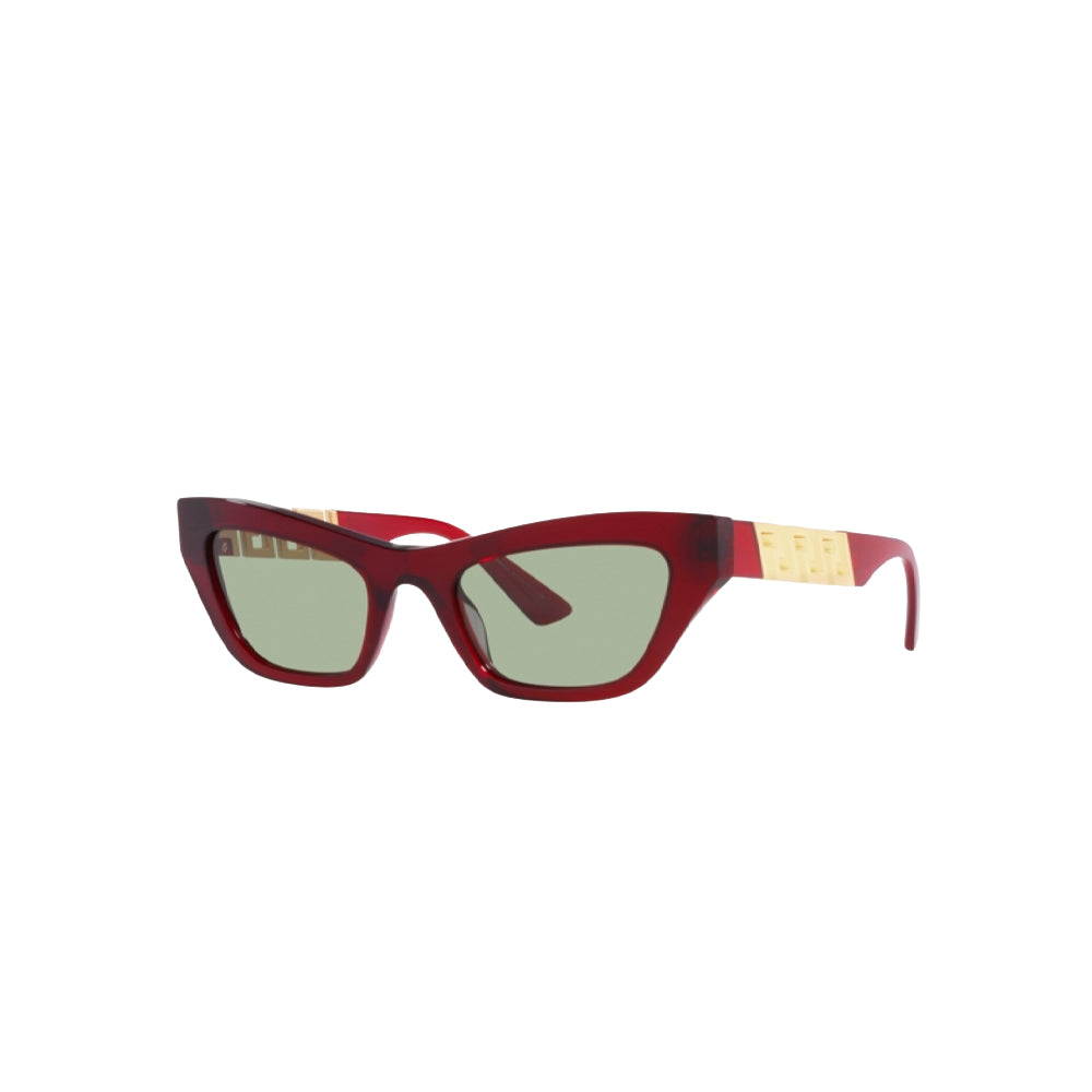 Versace 4419 sunglasses in red, 45° view