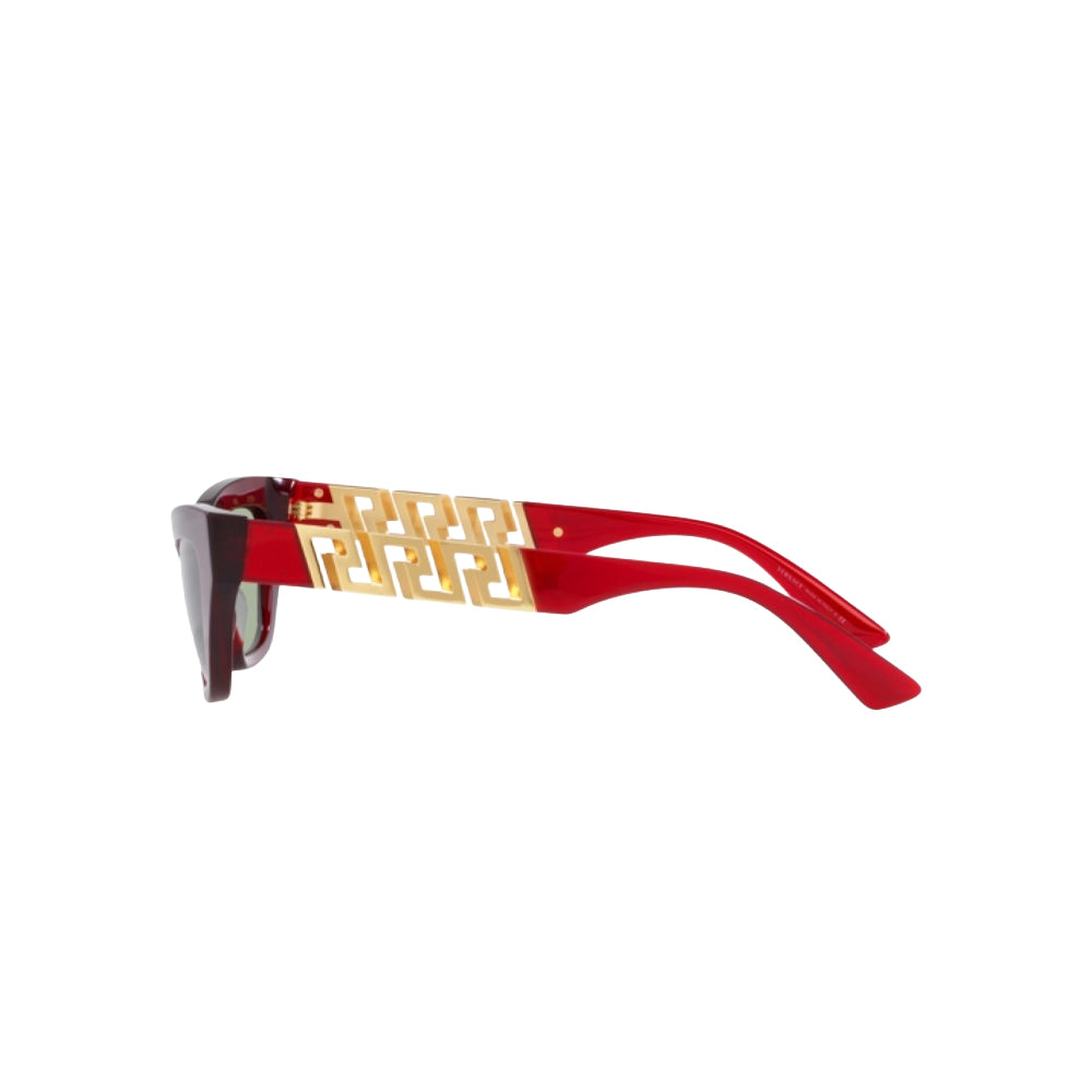 Versace 4419 sunglasses in red, side view