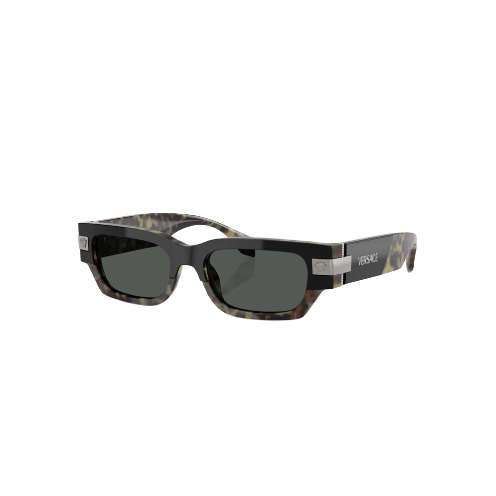 Versace 4465 sunglasses in havana, 45° view