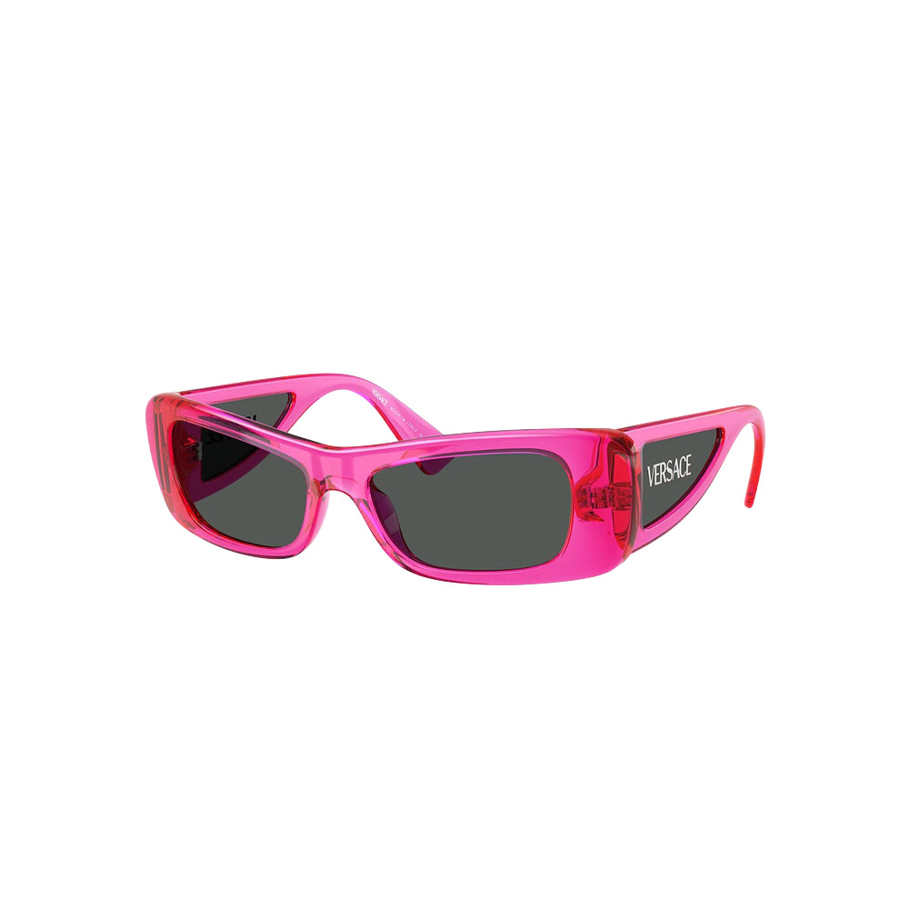 Versace 4481 sunglasses in pink, 45° view