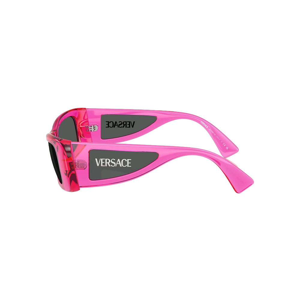 Versace 4481 sunglasses in pink, side view