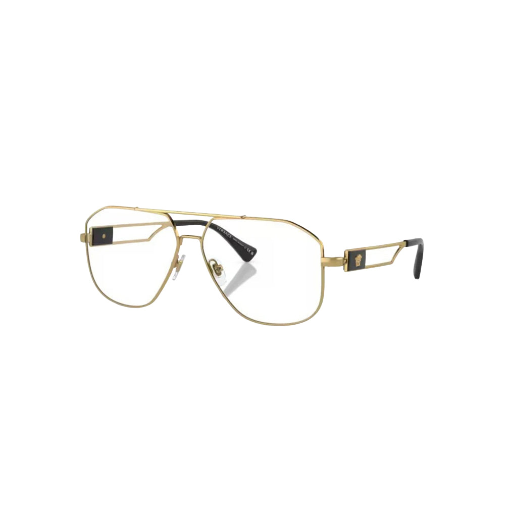 Versace VE 1287 glasses in gold, 45° view
