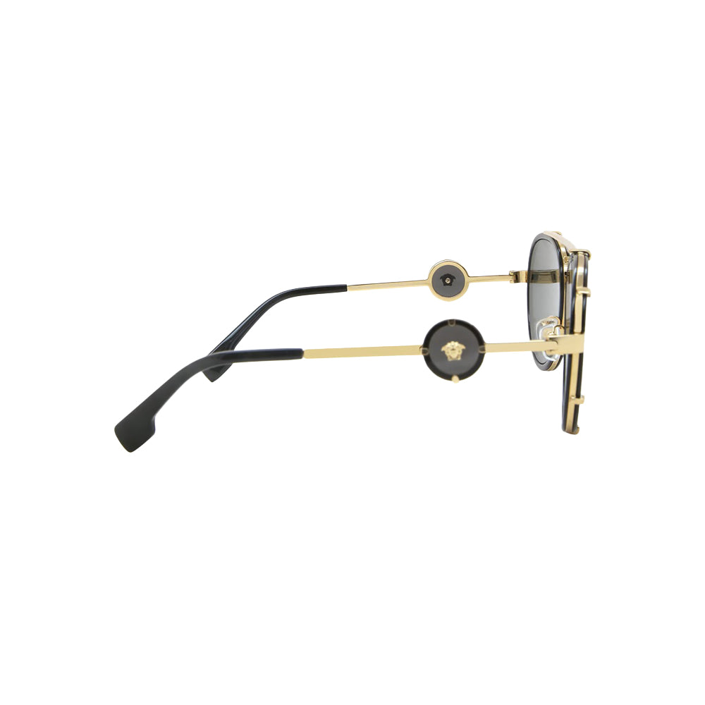 Versace VE 2232 sunglasses in gold, side view