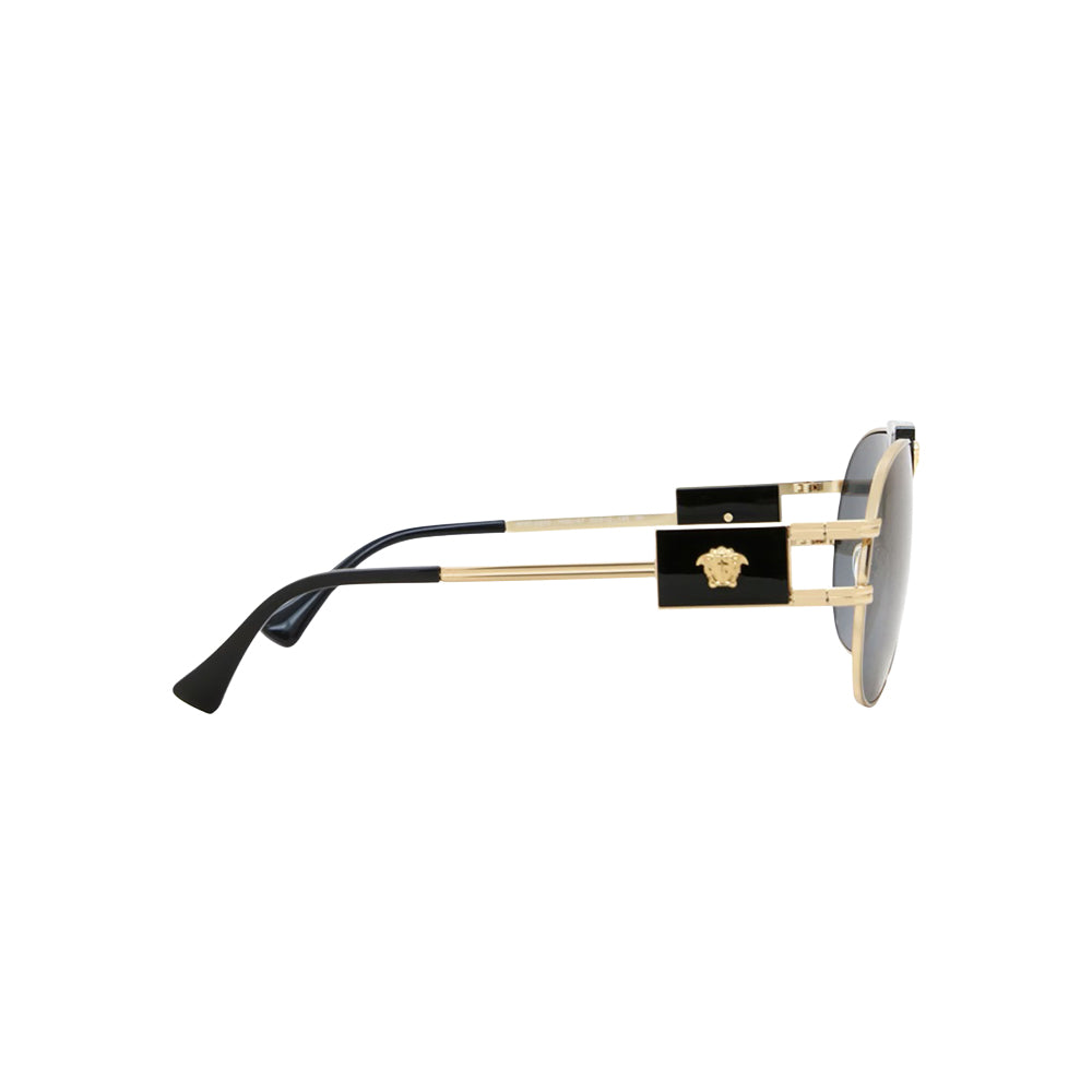 Versace VE 2252 sunglasses in gold, side view